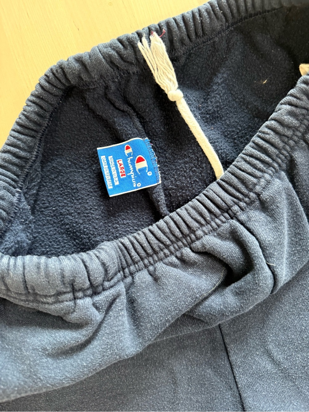 Vintage Champion Dark Blue sweat shorts - Picture 3 of 4